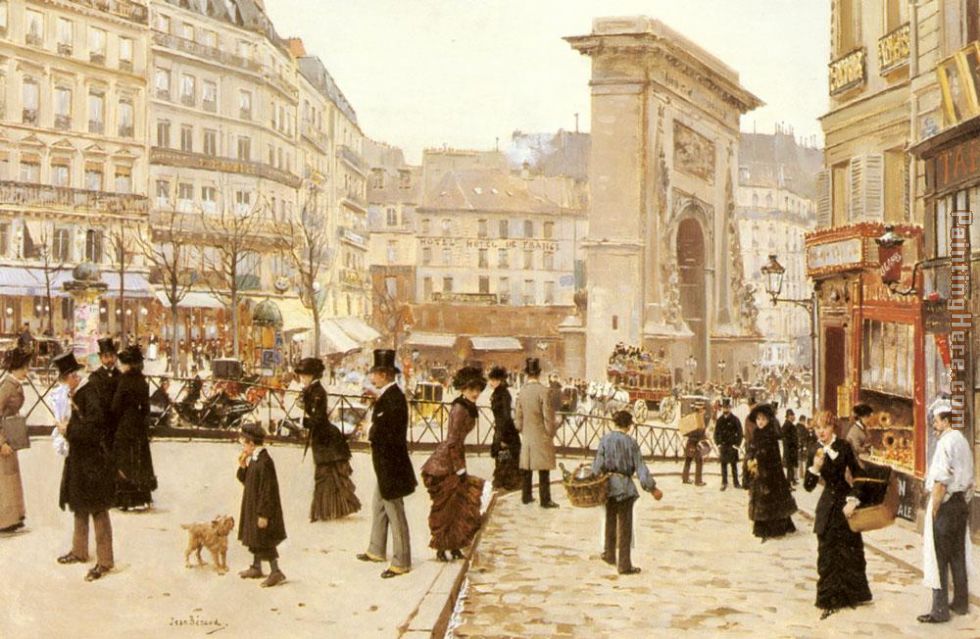 Le Boulevard St. Denis Paris painting - Jean Beraud Le Boulevard St. Denis Paris art painting